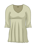 V-neck tunic